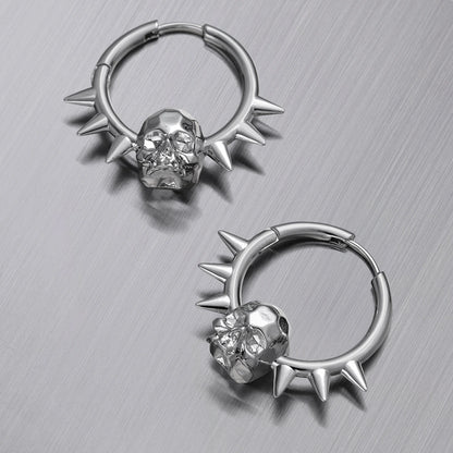 SPIKED SKULL EARRINGS