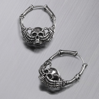 BONEGRIP SKULL EARRINGS