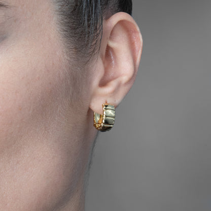 LAMINAR PLATE HOOP EARRINGS