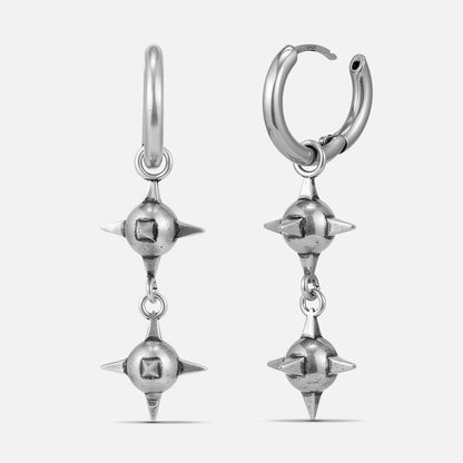 TWIN MACE EARRINGS