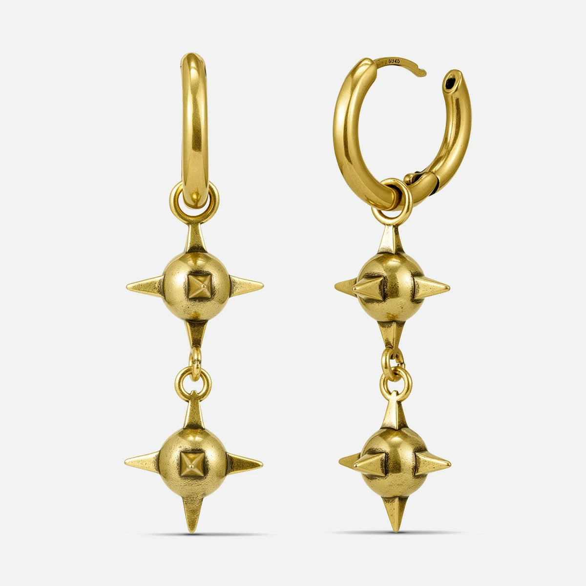 TWIN MACE EARRINGS