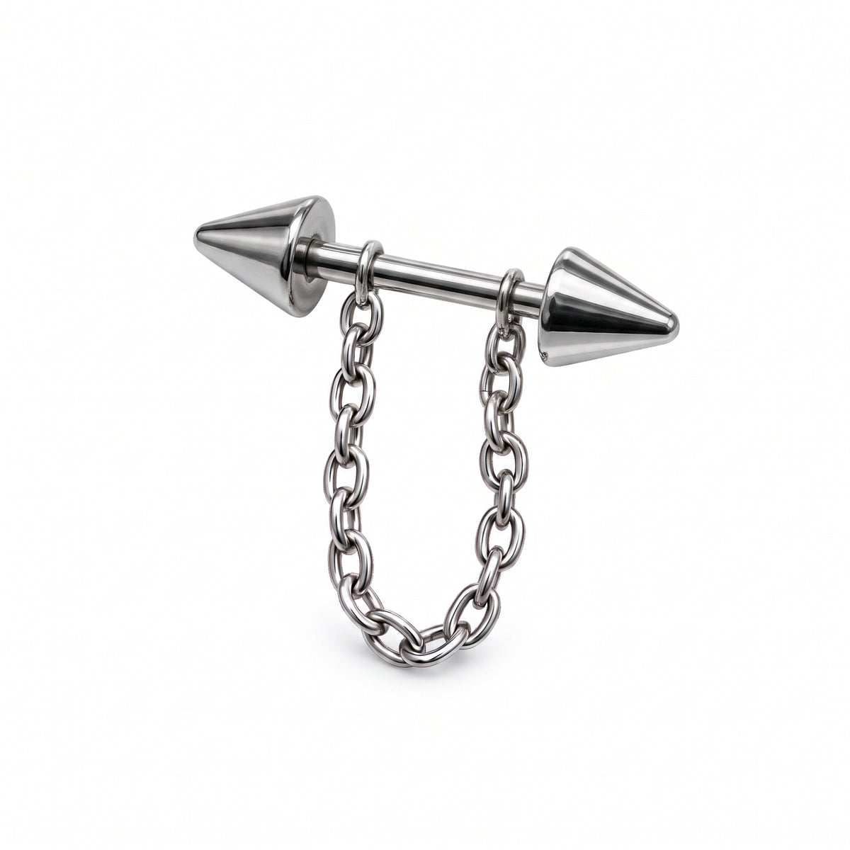 Double Spike Chain Barbell