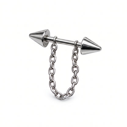 Double Spike Chain Barbell