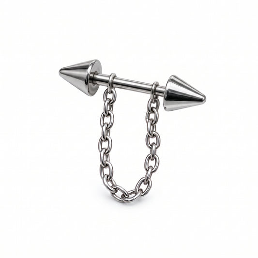 Double Spike Chain Barbell