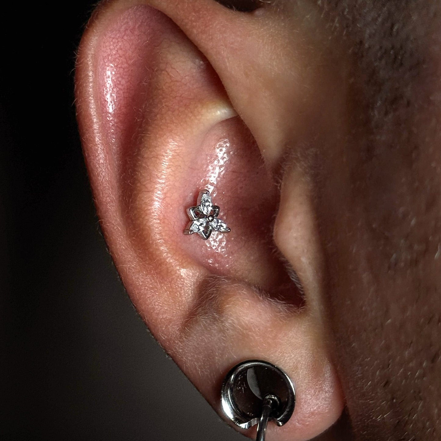 PETAL RADIANCE FLAT BACK STUD