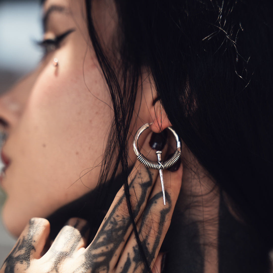 COILED NAIL EARRINGS