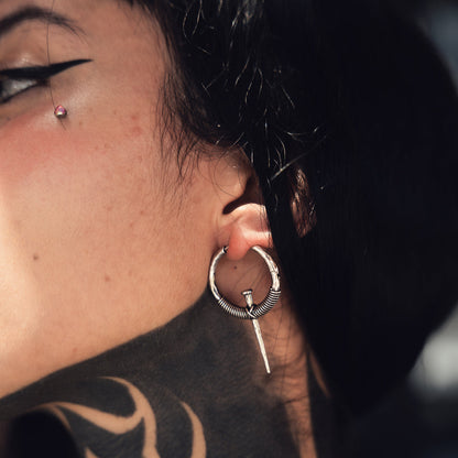 COILED NAIL EARRINGS