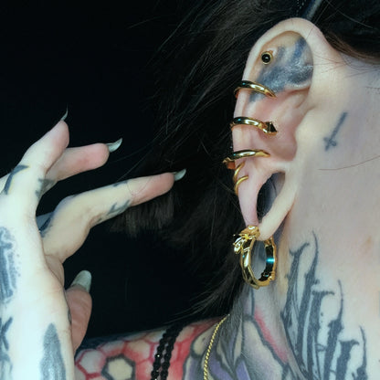 TWIN FANG EAR CUFFS