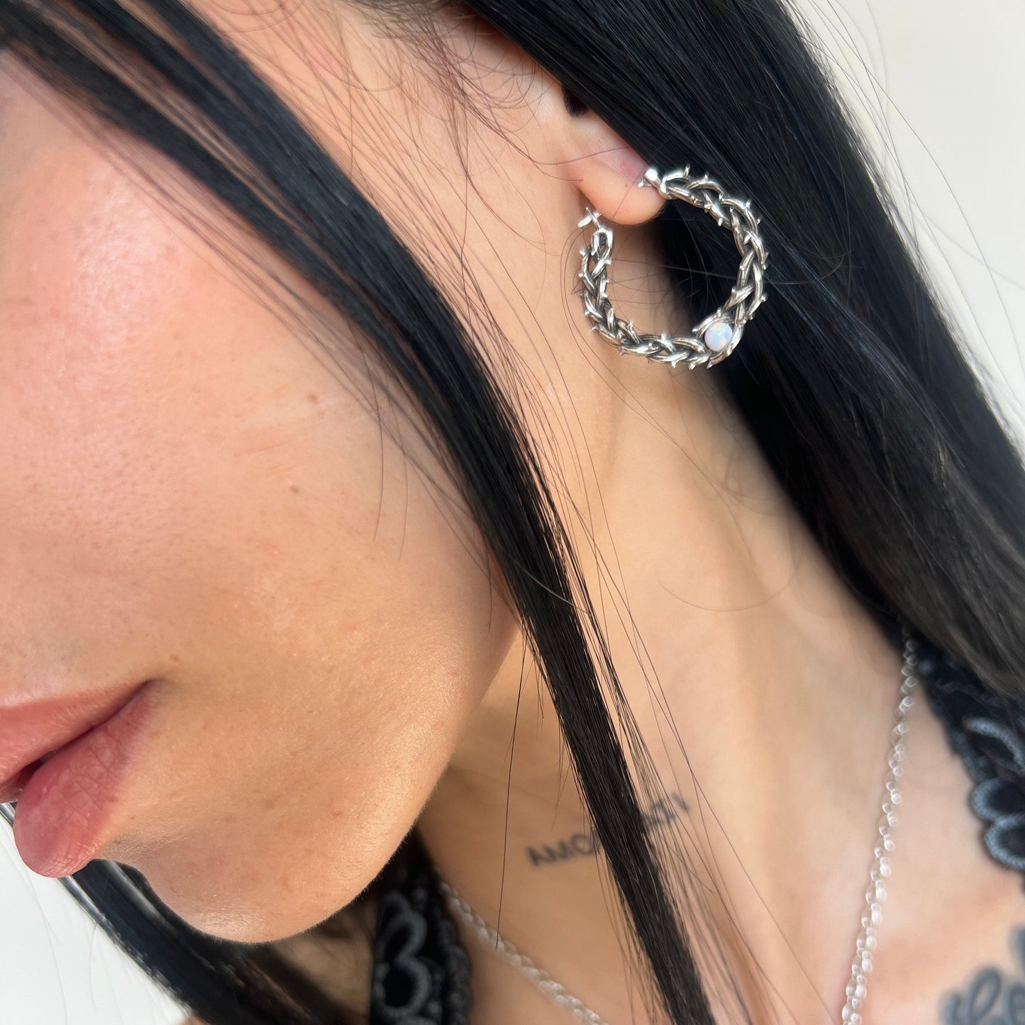 THORNS OPAL EARRINGS