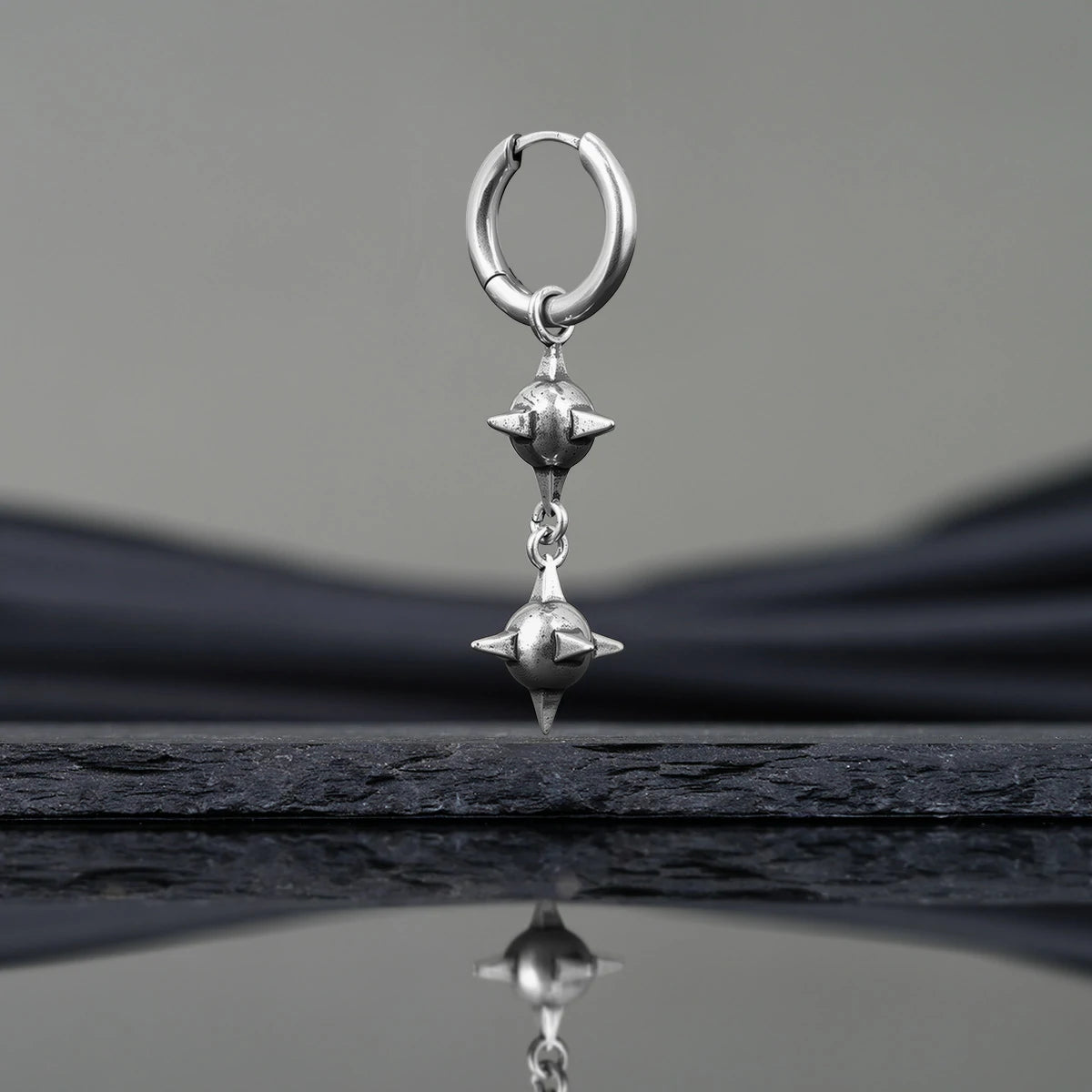 TWIN MACE EARRINGS
