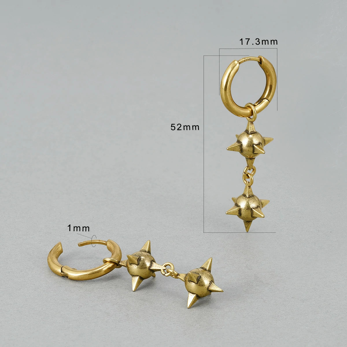 TWIN MACE EARRINGS