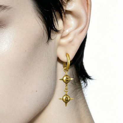 TWIN MACE EARRINGS