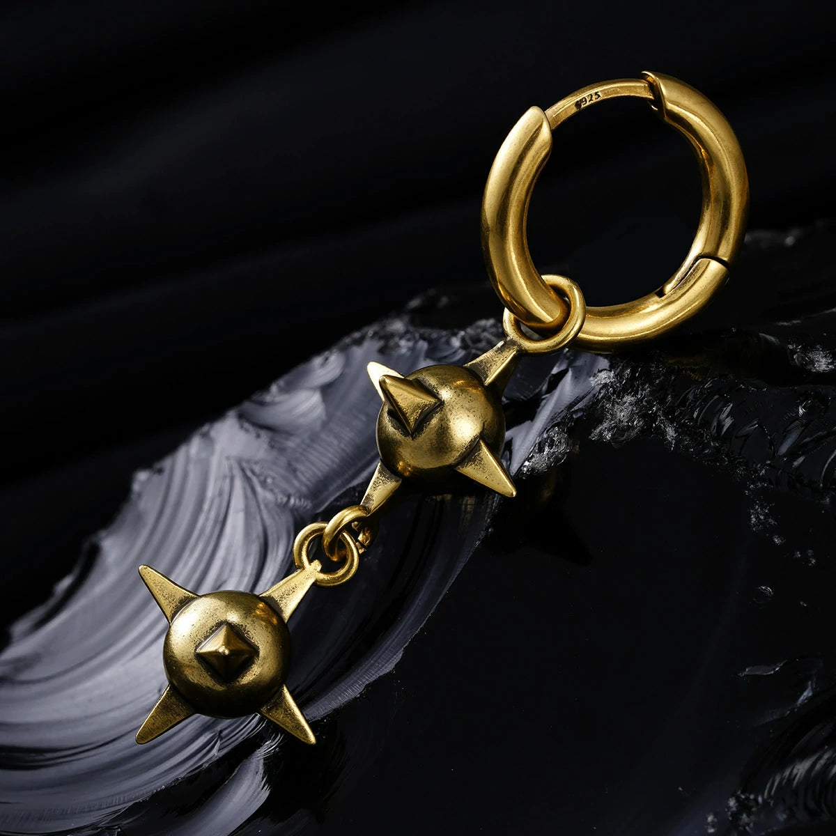 TWIN MACE EARRINGS
