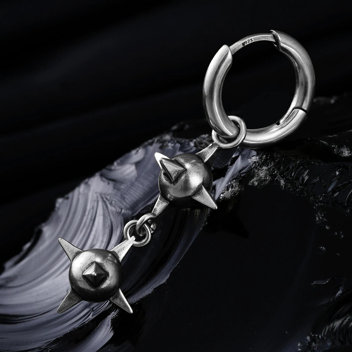 TWIN MACE EARRINGS
