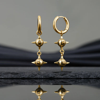 TWIN MACE EARRINGS