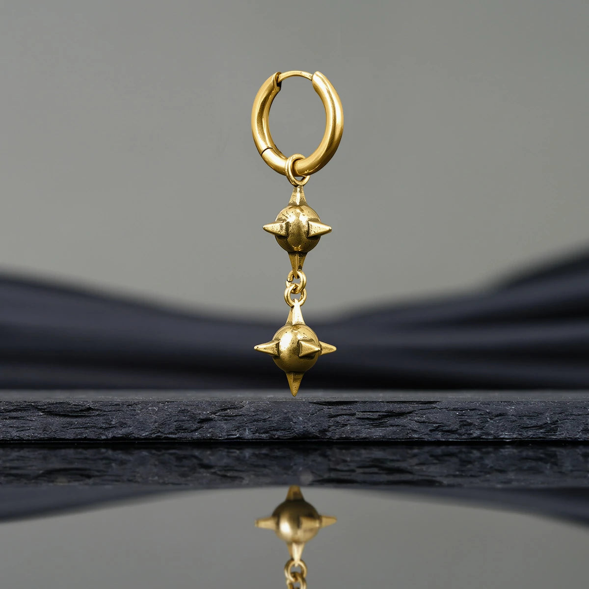 TWIN MACE EARRINGS