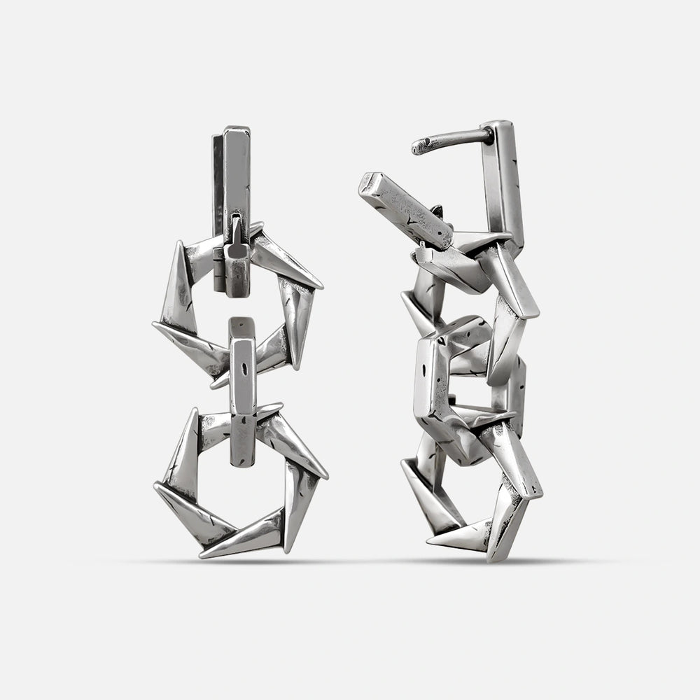 HEXAGONAL EDGE EARRINGS