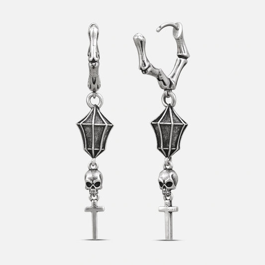 SKULL LANTERN EARRINGS