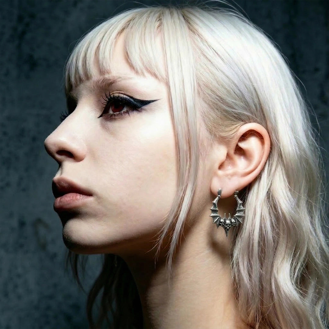 BAT SKULL EARRINGS