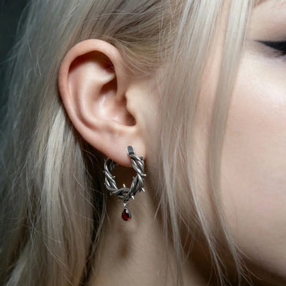 BLOOD THORN CROWN EARRINGS