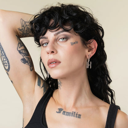 SPIRE AXIS STUD EARRINGS