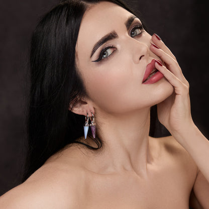CRYSTAL PRISMATIC EARRINGS
