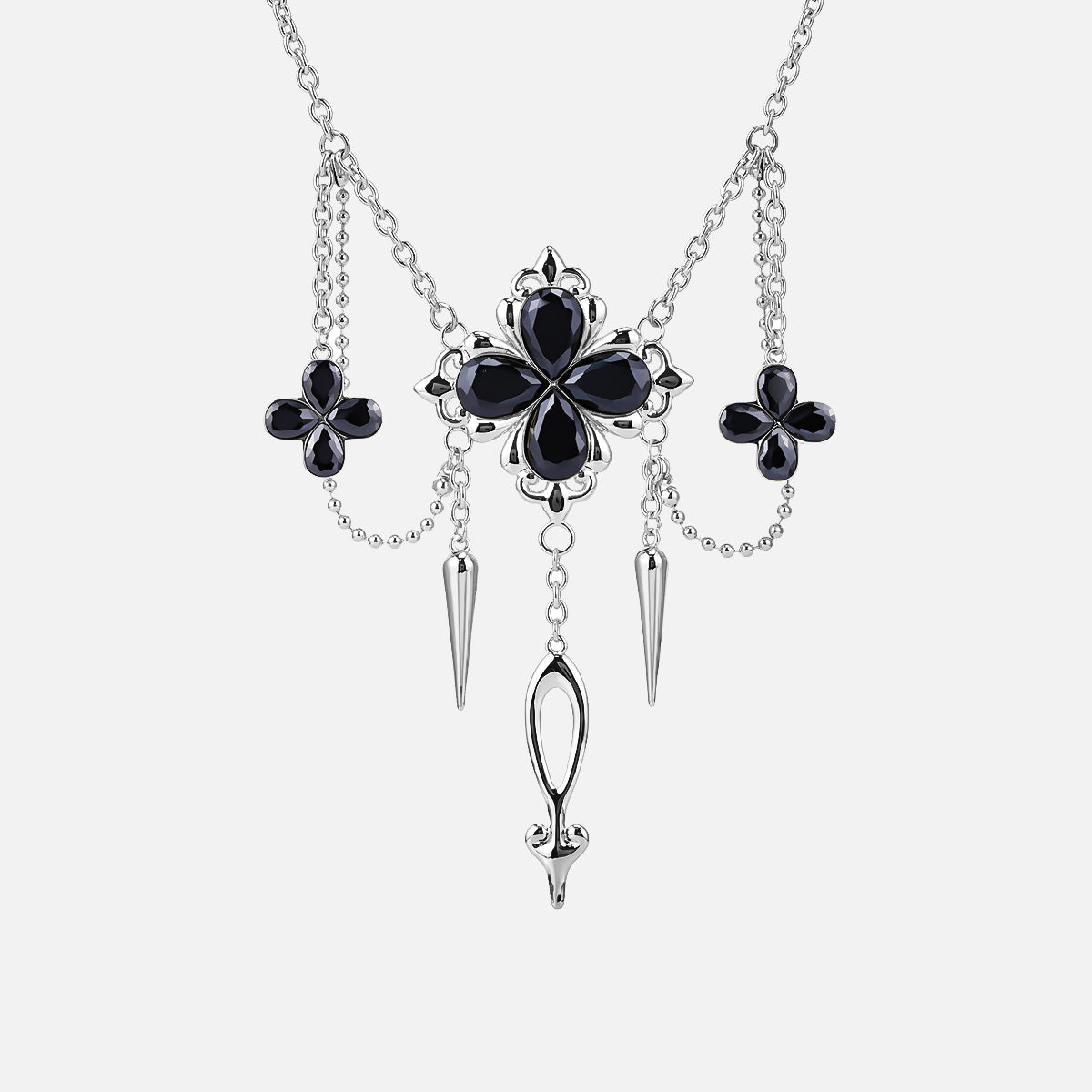 MIDNIGHT CLOVER NECKLACE