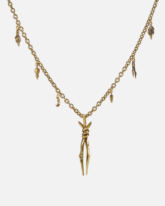 BOUND TWIN NECKLACE (GOLD)