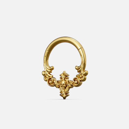 Gold Classical Phantasm clicker with scrollwork and pointed center