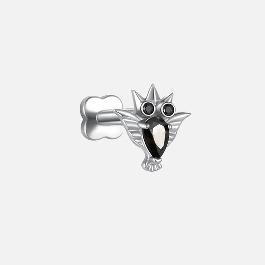 CRYSTAL OWL FLATBACK STUD