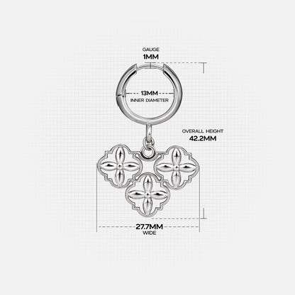 GOTHIC QUATREFOIL EARRINGS