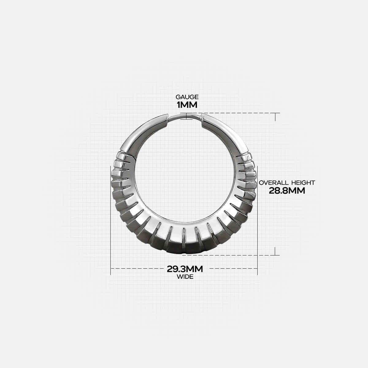 INDUSTRIAL TREAD EARRINGS