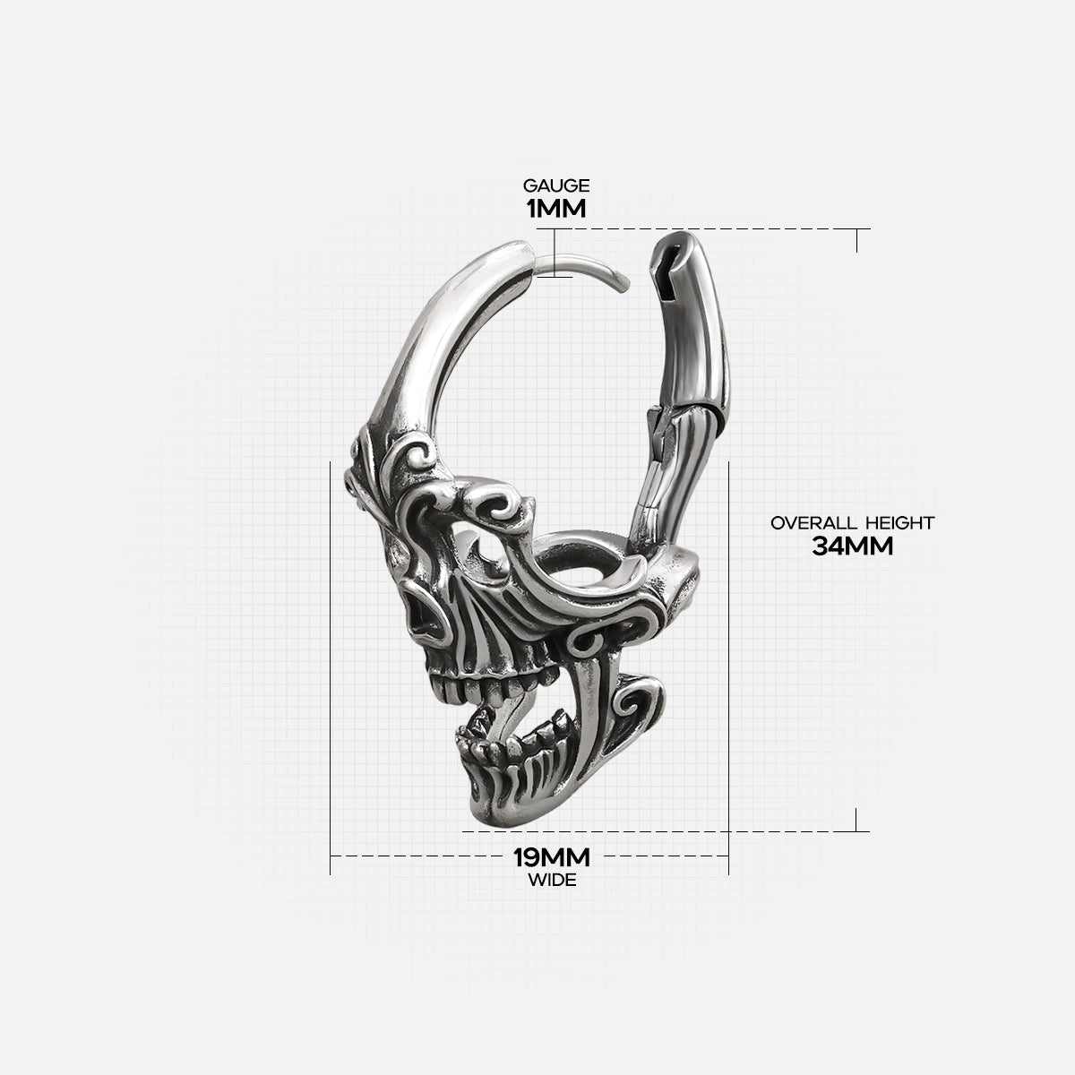 MASKED SKULL EARRINGS