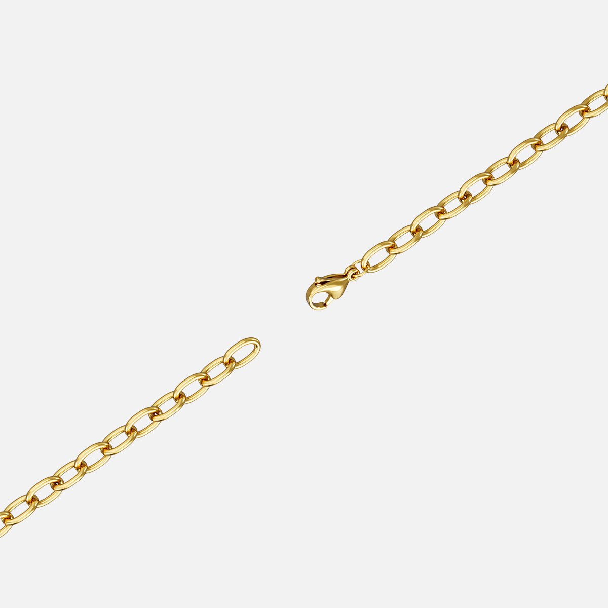 Gold extension chains for the Dual Prism necklace