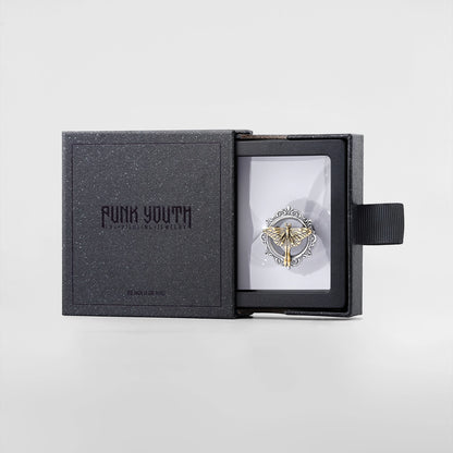 Ethereal Moth tunnel presented in a black PUNKYOUTH jewelry box