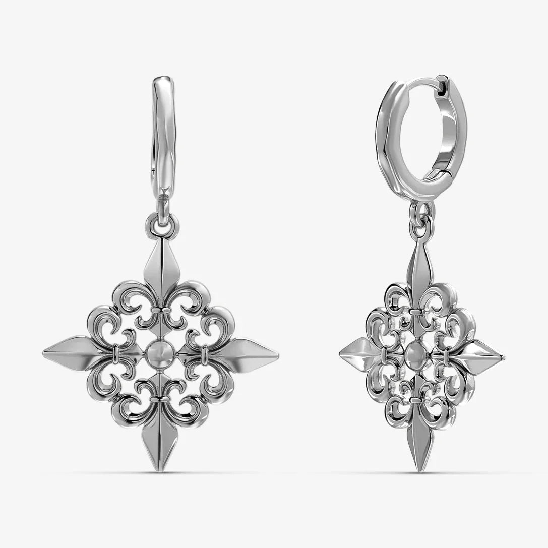 FLEUR-DE-LIS ELEGANCE EARRINGS product shot