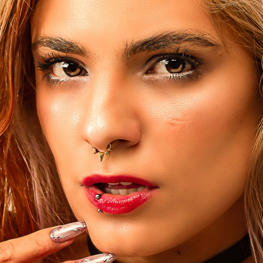 GEOMETRIC SPIKE SEPTUM CLICKER