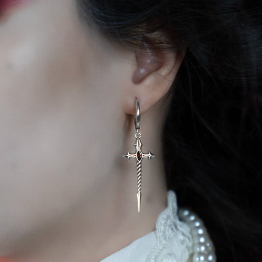 LONGINUS GODPIERCER EARRINGS (925 SILVER)