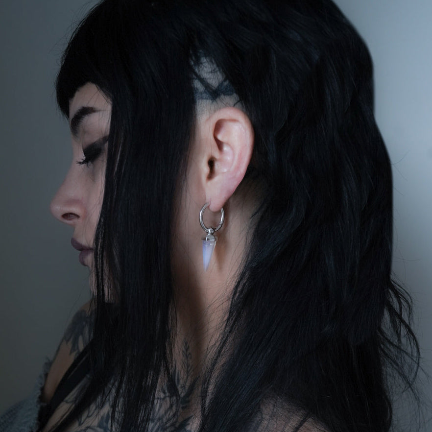 CRYSTAL PRISMATIC EARRINGS