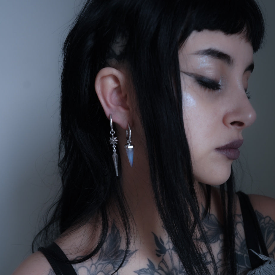 CRYSTAL PRISMATIC EARRINGS