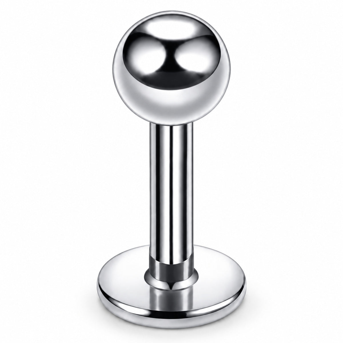 Core Ball Titanium Flatback Stud close detail of the original design.