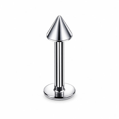 Vertex Titanium Spike Flatback Stud complete design on a white background.