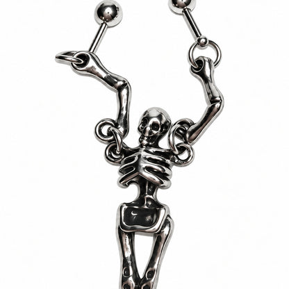 Bound Skeleton Dual-Point Ear Ornament close detail of the original design.