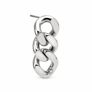 Cuban Link Drop Ear Stud