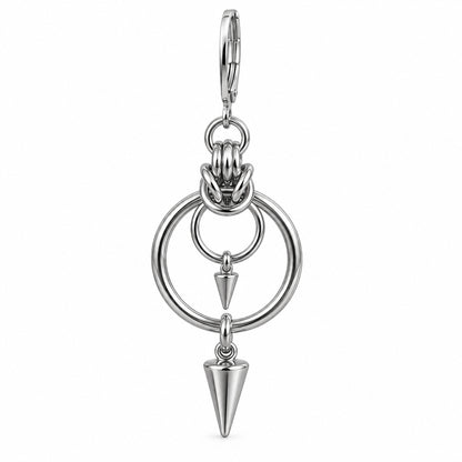 Orbit Double Spike Drop Earring complete design on a white background.