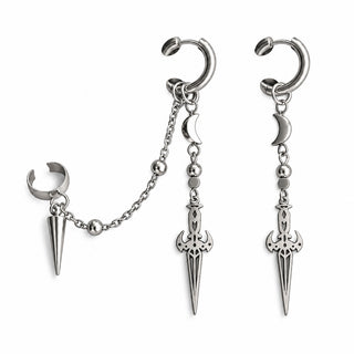 Moonblade Chain Earring