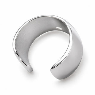 Arc Polished Steel Ear Cuff