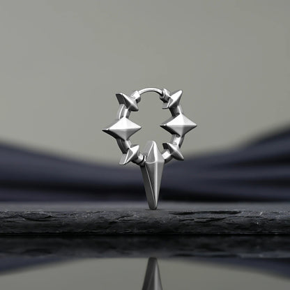 Punkyouth Celestial spike earrings featuring four-point stars and pointed hoop silhouettes, product image 11
