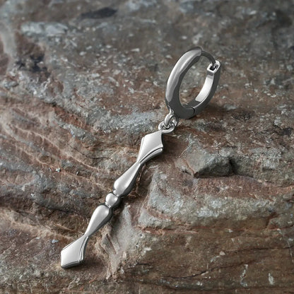 Punkyouth Regal spire earrings featuring sculpted huggie hoops and tapered spire pendants, product image 09