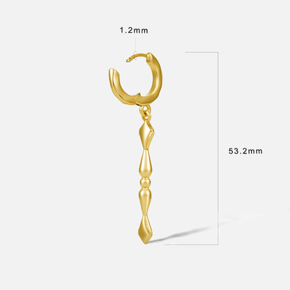 Punkyouth Regal spire earrings dimensions and size guide